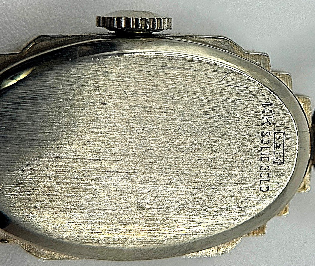 Vintage 1930s Hamilton 14K Gold Art Deco Ladies Watch – Manual Wind, Original Dial